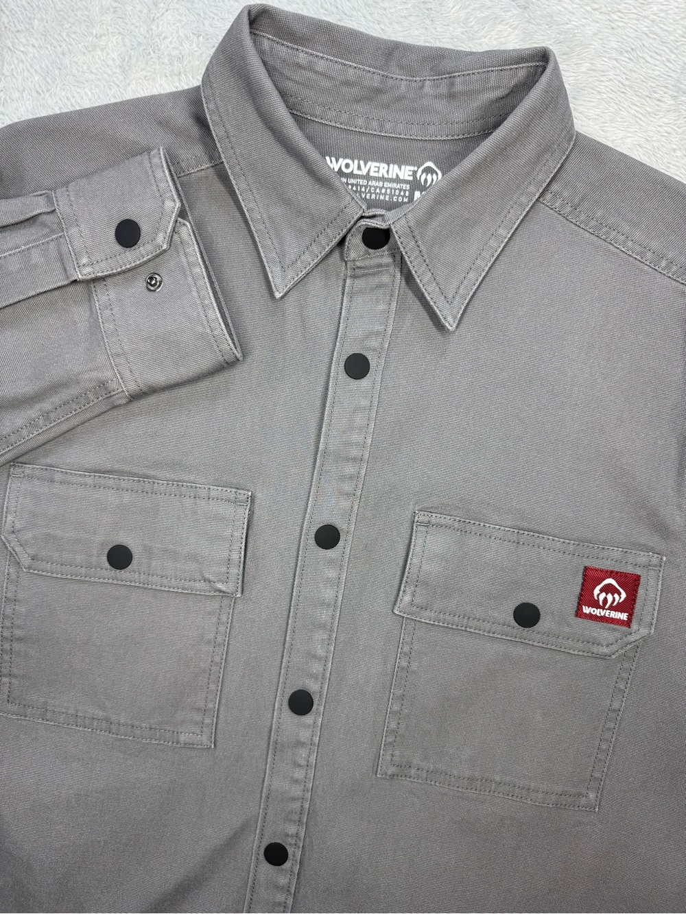Wolverine Steelhead Canvas Overshirt Men’s M Greystone NWT